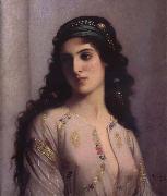 Charles Landelle Jewish Girl in Tangiers oil on canvas